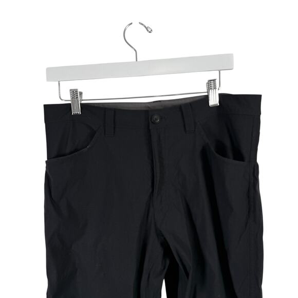 Eddie Bauer Mens Tech Pant Black Travel Hybrid Golf Work Outdoor Size 32x32 - Picture 2 of 6